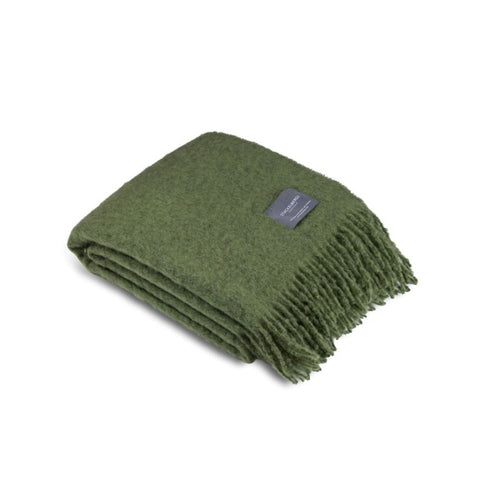 Mohair Blanket - Mohair Cedar Green