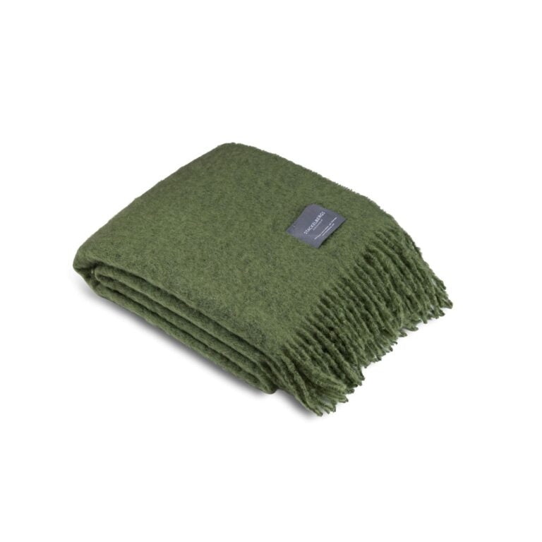 Mohair Blanket - Mohair Cedar Green