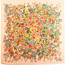 Ladda bild till bildvisaren Ull- och sidensjal Flora