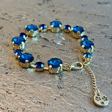 Ladda bild till bildvisaren Bracelet Flowers Blue / Multi