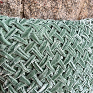 Cushion Deluxe Basket Weave Lagoon 30x40cm