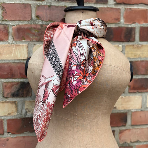 Ull- och sidensjal Elsa