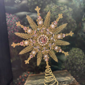 Pearl Snowflake Tree Topper 34,5cm