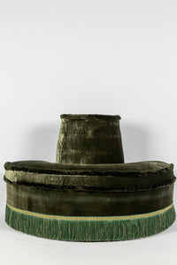 Ottoman Demi Ronde Vert