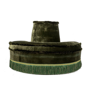 Ottoman Demi Ronde Vert