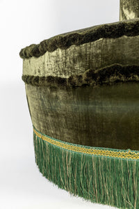 Ottoman Demi Ronde Vert