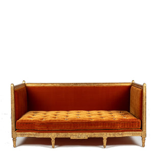 Daybed Adriene Silk Velvet Orange Gold