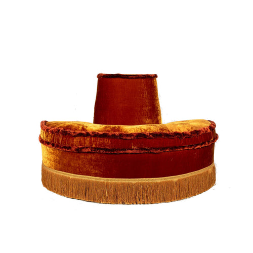 Ottoman Demi Ronde Orange