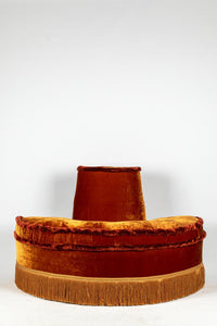 Ottoman Demi Ronde Orange