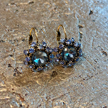 Ladda bild till bildvisaren Earrings Floral Bleu