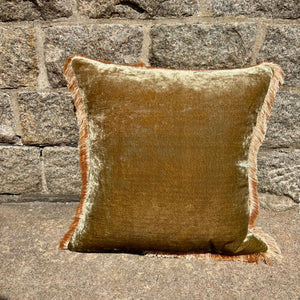 Cushion Deluxe New Olive Beige Fr 45x45cm
