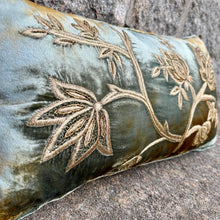 Ladda bild till bildvisaren Cushion Deluxe BRYANNA Embroidery Shaded Lake 25x50cm