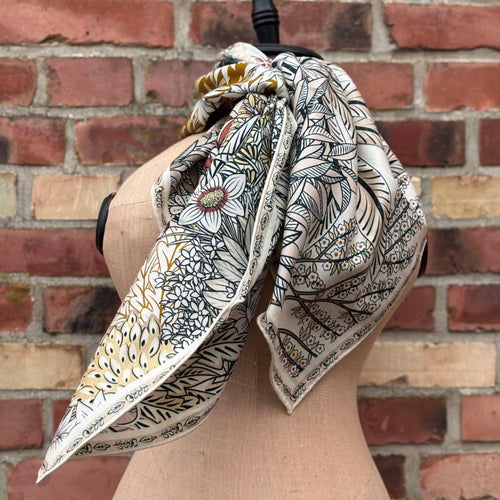 Ull- och sidensjal Emma