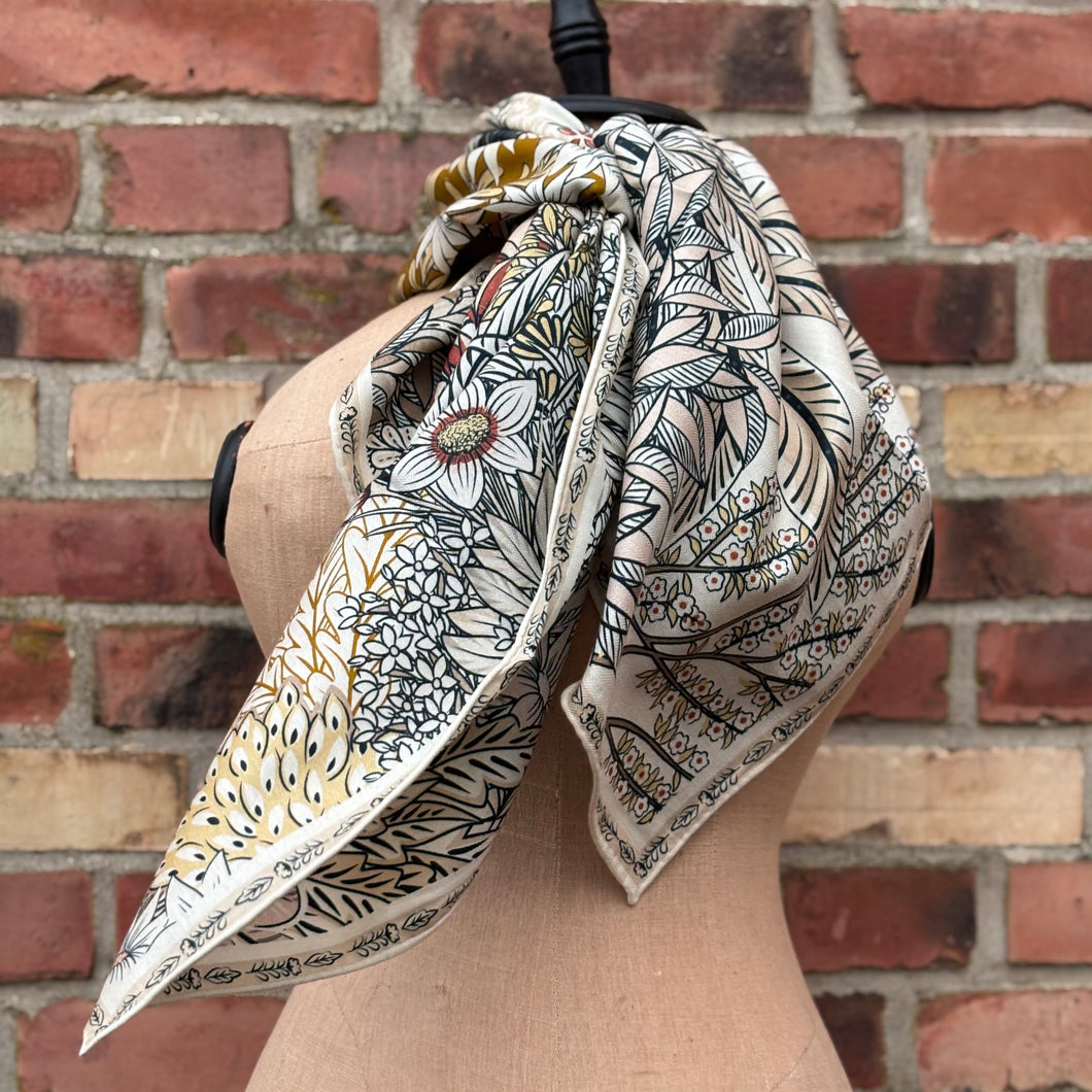 Ull- och sidensjal Emma