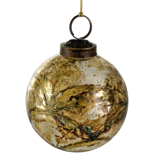 Gold Garland Glass Ball