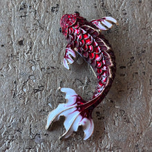 Ladda bild till bildvisaren Brosch Red Fish