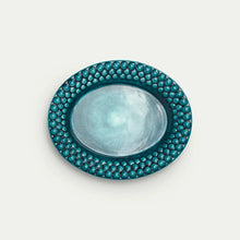 Ladda bild till bildvisaren Bubbles Oval Plate 20x16cm - Ocean