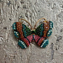 Ladda bild till bildvisaren Brosch Butterfly Blue