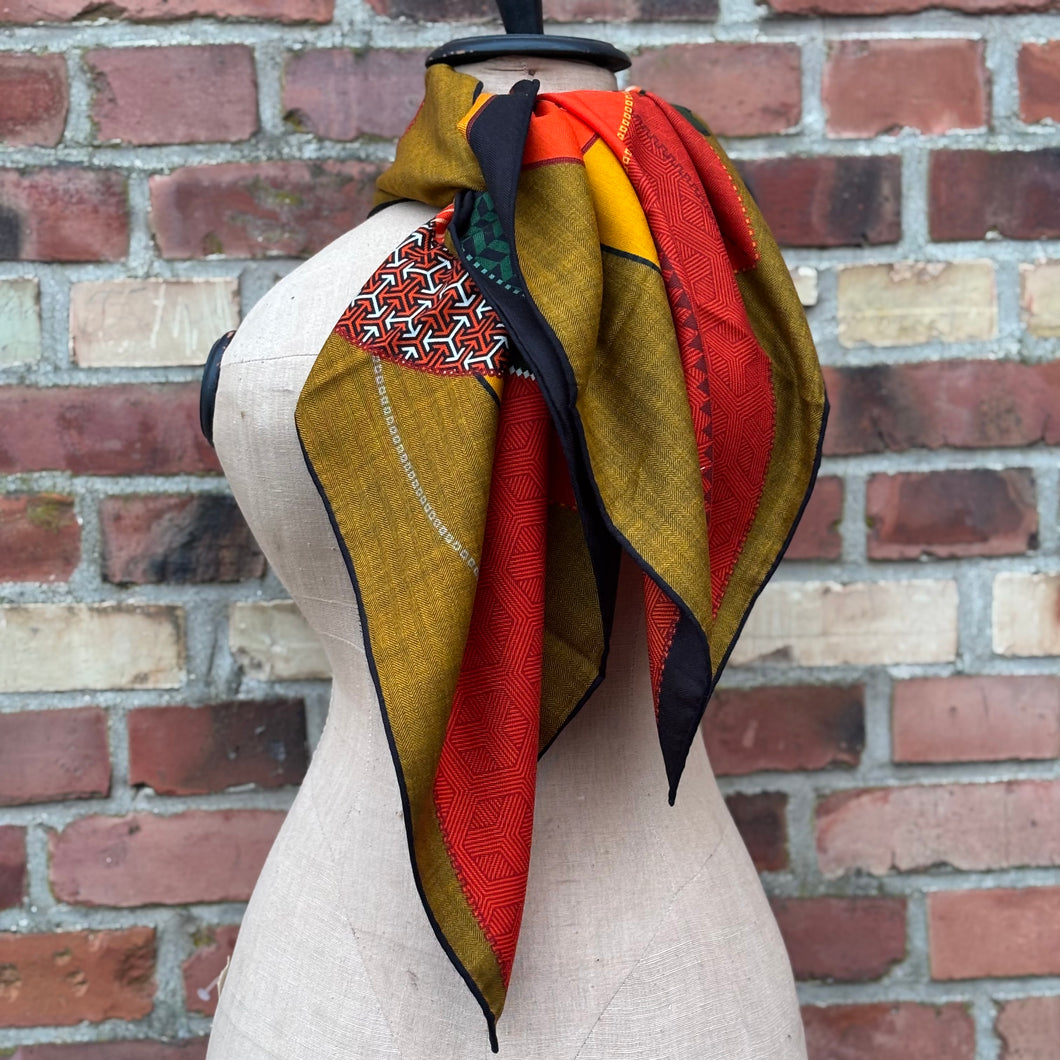 Ull- och sidensjal Anna