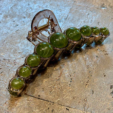 Ladda bild till bildvisaren Hårklämma Pearls Marbled Green
