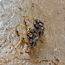 Ladda bild till bildvisaren Earrings Floral Bleu