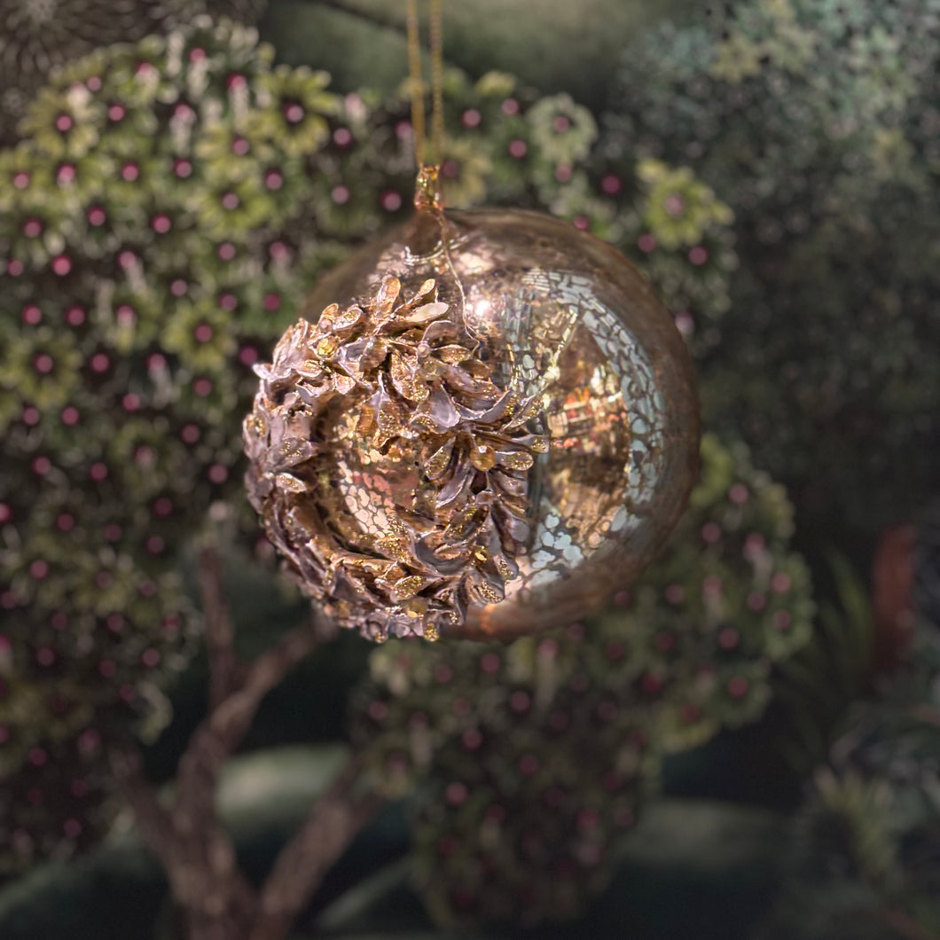 Antique Glass Ball Wreath