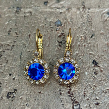 Ladda bild till bildvisaren Vintage Earring Cobalt (No.369)