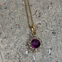Ladda bild till bildvisaren Vintage Necklace Amethyst (Nr.204)