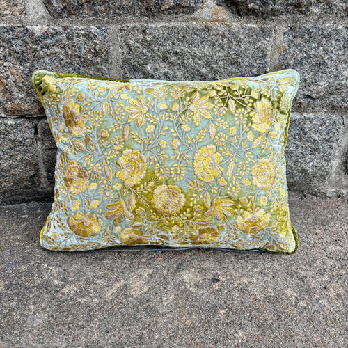 Cushion Deluxe Embroidery Tiana Shaded Mint 30x40cm