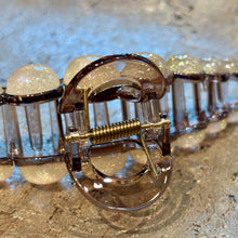Ladda bild till bildvisaren Hårklämma Pearls Glitter White