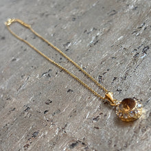 Ladda bild till bildvisaren Vintage Necklace Smoked Topaz (No. 220)