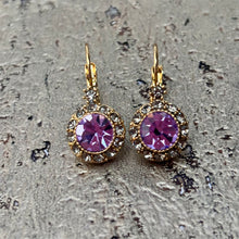 Ladda bild till bildvisaren Vintage Earring Violet (No.371)