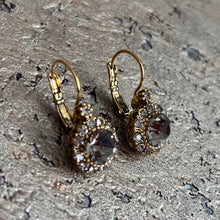 Ladda bild till bildvisaren Vintage Earring Smoky Quartz (No.225)