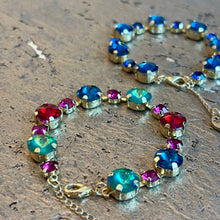 Ladda bild till bildvisaren Bracelet Flowers Blue / Multi