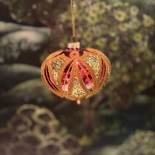 Onion Glass Ball Art Deco 10cm