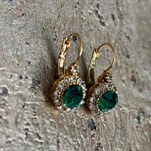 Ladda bild till bildvisaren Vintage Earring Emerald (No.205)