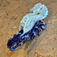 Ladda bild till bildvisaren Hårklämma Sea Horse Blue