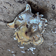 Ladda bild till bildvisaren Brosch Tiger Silver