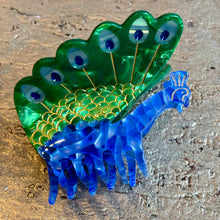 Ladda bild till bildvisaren Hårklämma Peacock