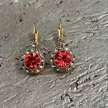 Ladda bild till bildvisaren Vintage Earring Padparadscha (No.542)
