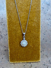 Ladda bild till bildvisaren Vintage Necklace Pearl Silver