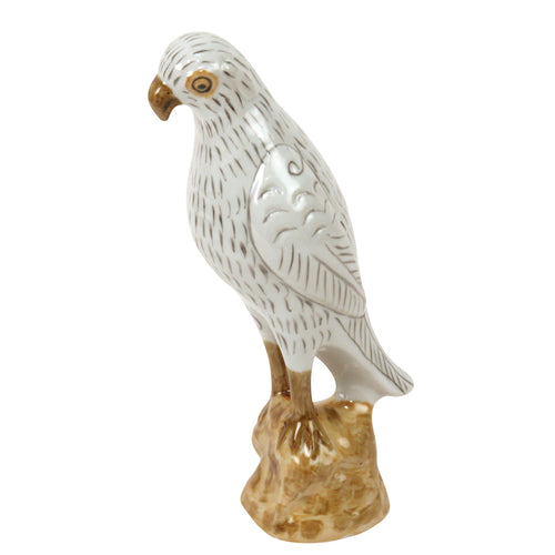 Parrot Figurine White Porcelain