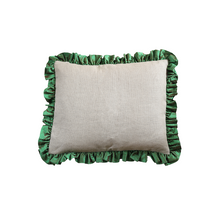 Ladda bild till bildvisaren Cushion Ruffle Emerald Green