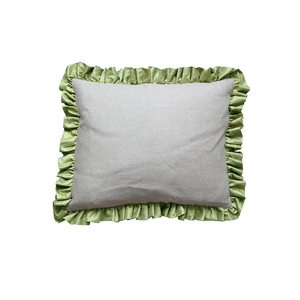 Cushion Ruffle Pear Green