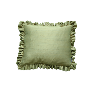 Cushion Ruffle Pear Green