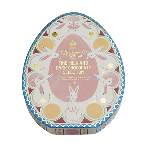 395g Dark and Milk Chocolate Selection in Egg-Shaped box
