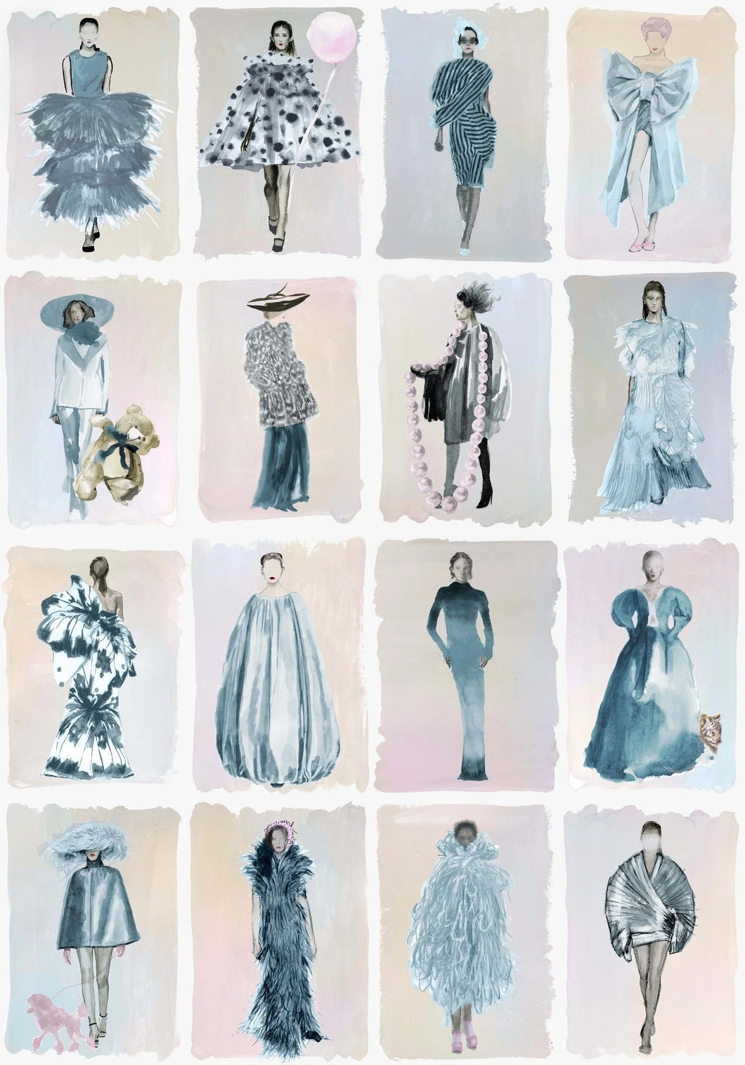 Couture Carousel China Blue