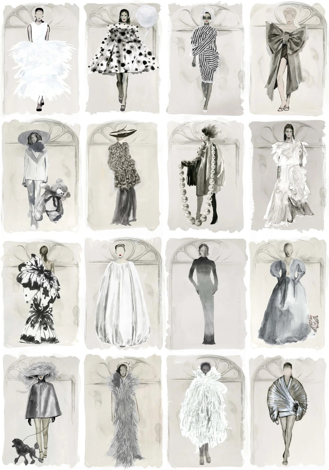 Couture Carousel Monochrome W