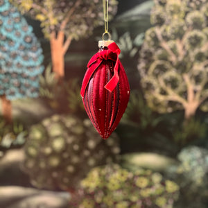 Glass Ornament Burgundy 8cm