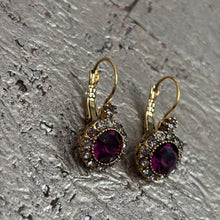 Ladda bild till bildvisaren Vintage Earring Amethyst (No.204)